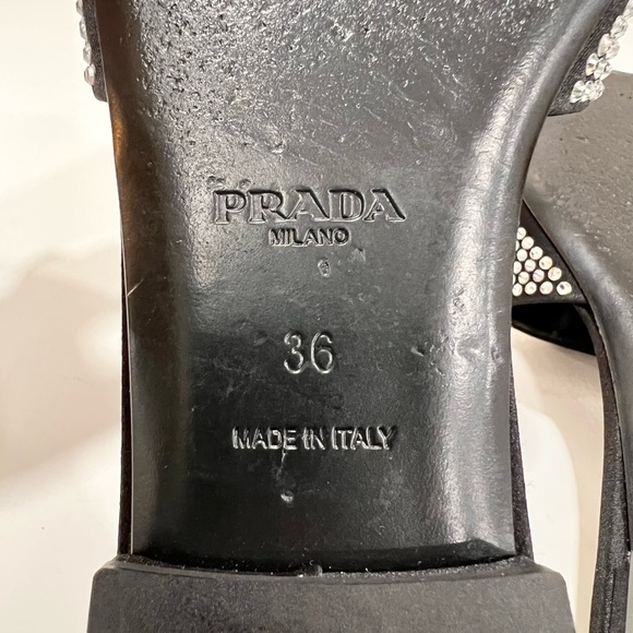 PRADA Crystal-Embellished Slides EU:36 - Picture 11 of 11